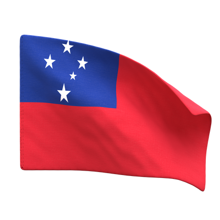 Samoa Flag  3D Icon