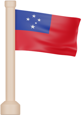 Samoa Flag 3D Icon