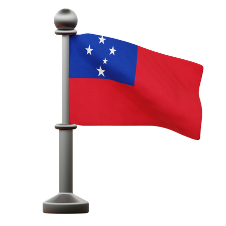 Samoa Flag  3D Icon