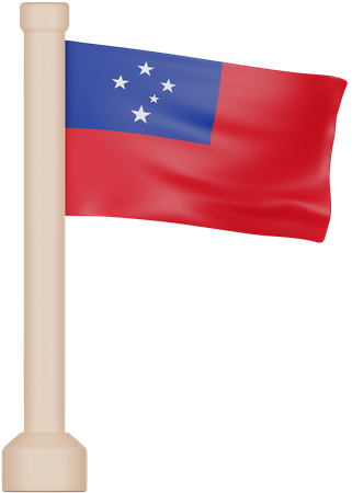 Samoa-Flagge  3D Icon