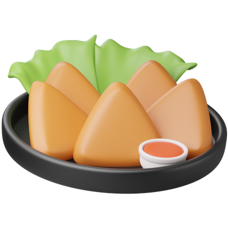 Samosas  3D Icon