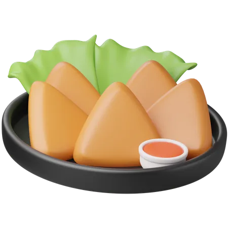 Samosas  3D Icon