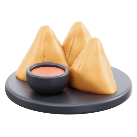 Samosa  3D Icon