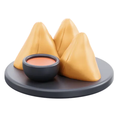 Samosa  3D Icon