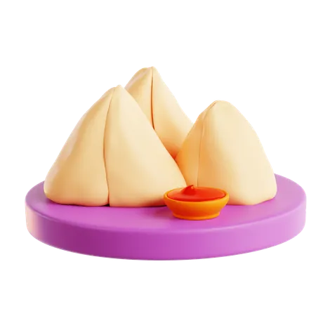 Samosa  3D Icon