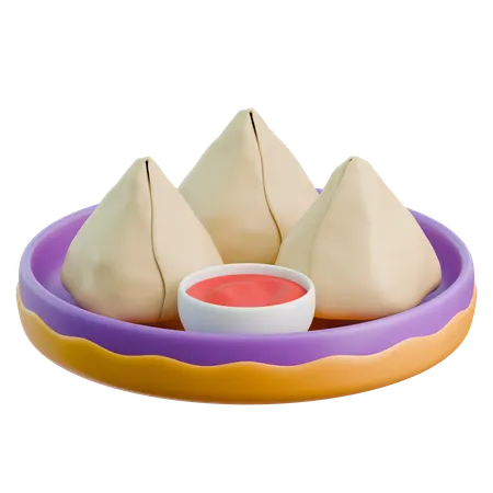 Samosa  3D Icon