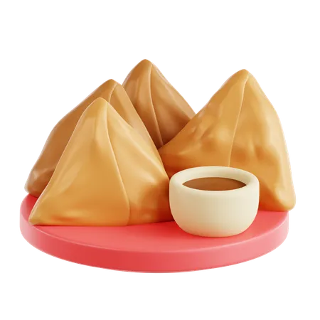 Samosa  3D Icon