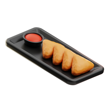 Samosa  3D Icon