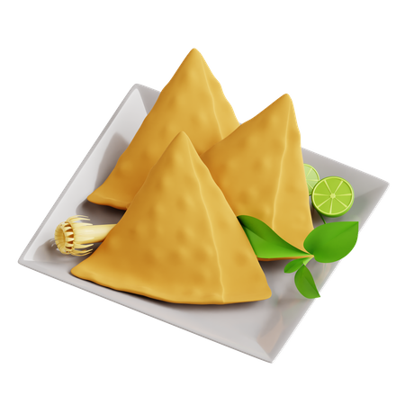 Samosa  3D Icon