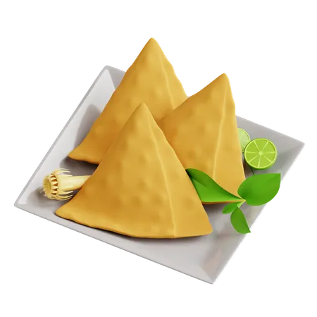 Samosa  3D Icon