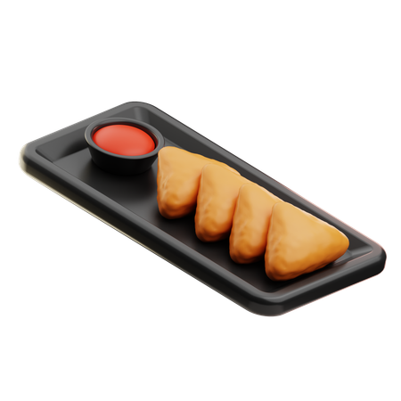 Samoussa  3D Icon