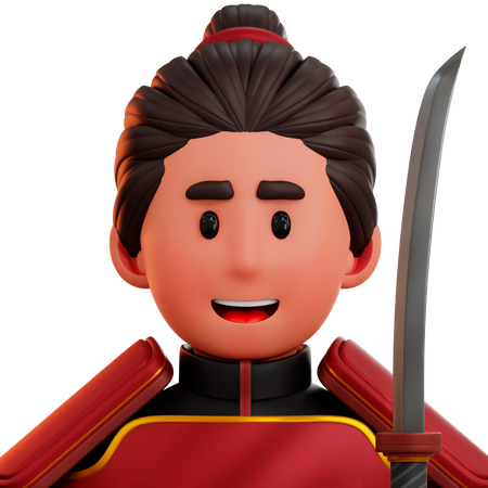 Samurai  3D Icon