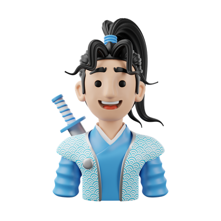 Samurai  3D Icon