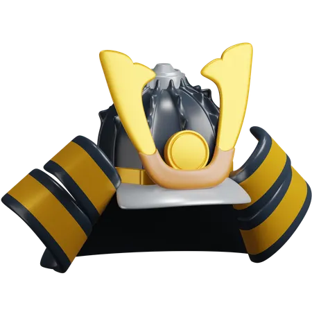 サムライハット  3D Icon