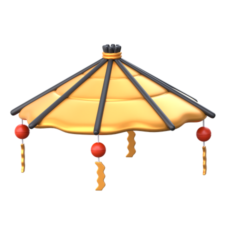 Samurai Hat  3D Icon