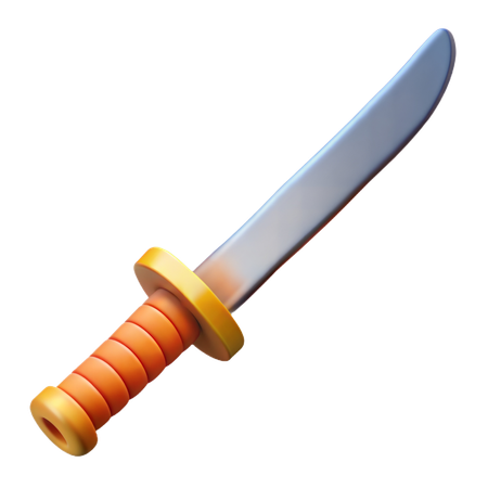 Samurai-Schwert  3D Icon