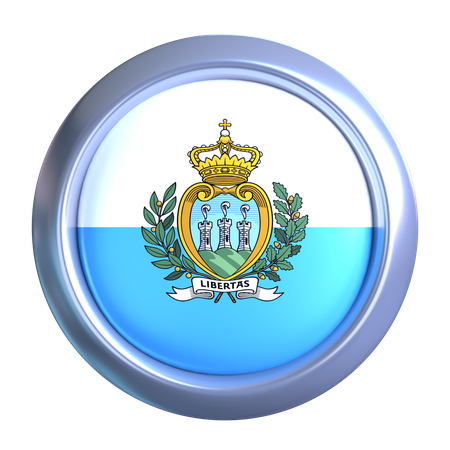 San Marino Emblem  3D Icon