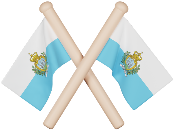 San Marino Flag  3D Icon