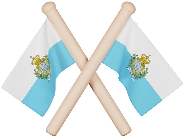 San Marino Flag  3D Icon