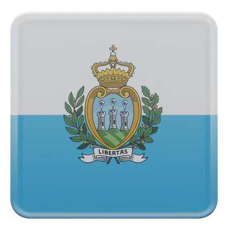 San Marino Flag  3D Illustration