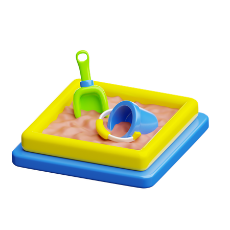 Sand Box  3D Icon