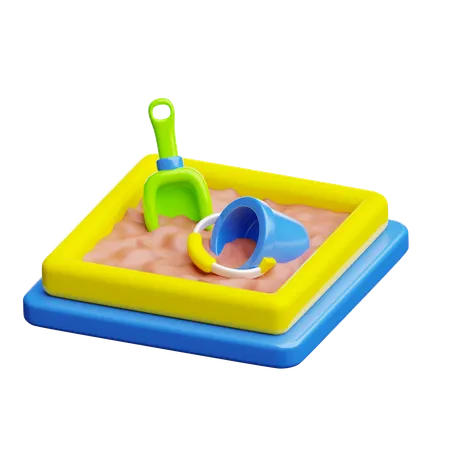 Sand Box  3D Icon