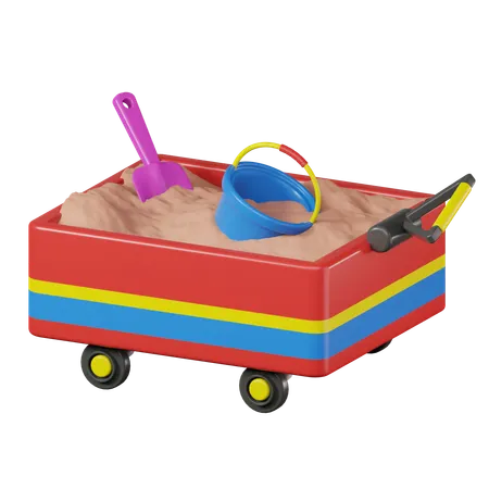 Sand Box  3D Icon