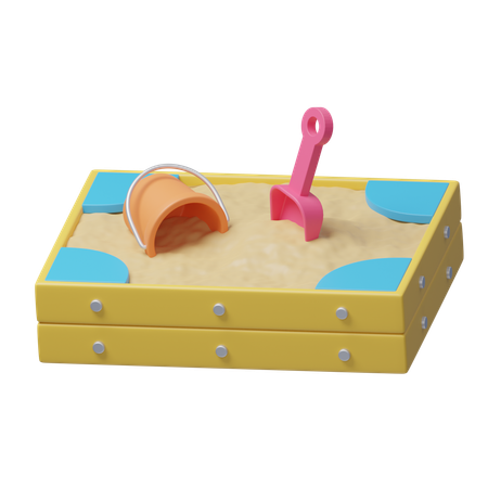 Sand Box  3D Icon