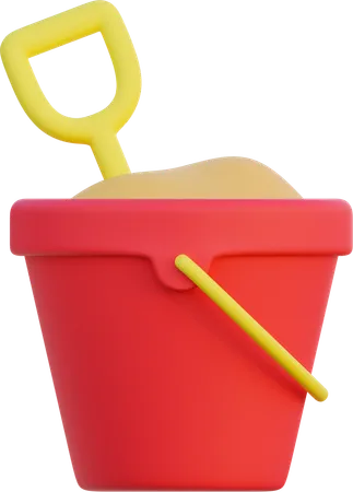 Bring The Beach To Your Designs With The Sand Bucket Icon Perfect For Adding A Playful And Nostalgic Touch To Websites Apps And Social Media Its The Ultimate Symbol Of Seaside Fun And Adventure 3D Icon