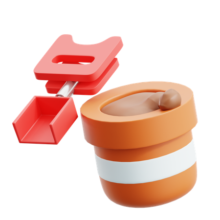 砂バケツ  3D Icon