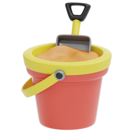 SAND BUCKET  3D Icon