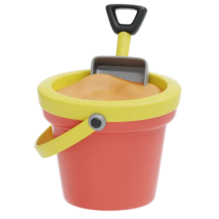 SAND BUCKET  3D Icon