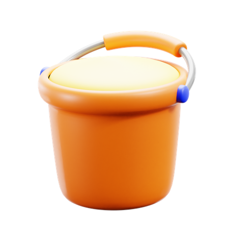 Sand Bucket  3D Icon