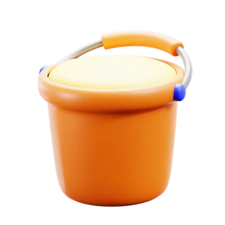 Sand Bucket  3D Icon