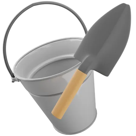 Sand Bucket  3D Icon