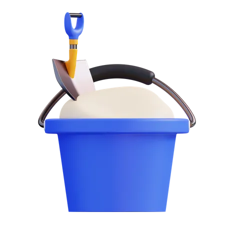 Sand Bucket  3D Icon