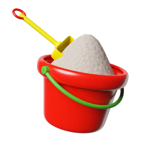 Sand Bucket  3D Icon