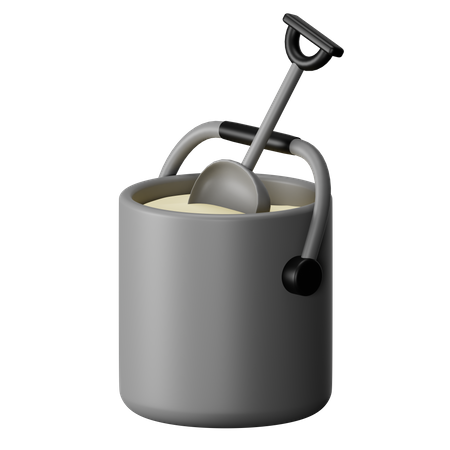 Sand Bucket  3D Icon