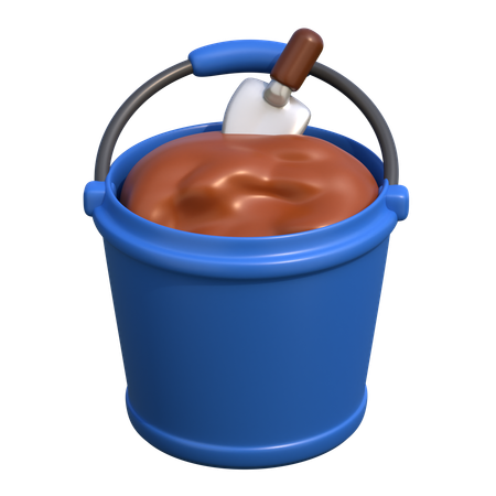 Sand Bucket  3D Icon