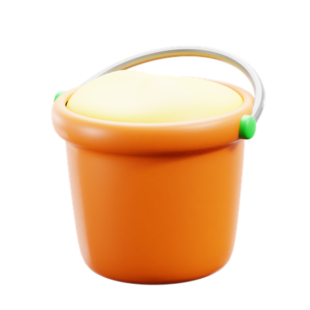 Sand bucket  3D Icon