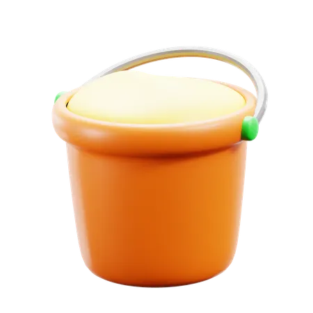 Sand bucket  3D Icon