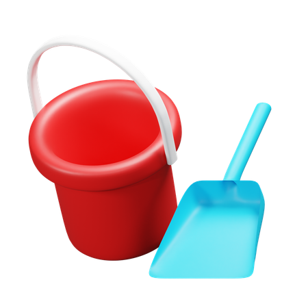 Sand Bucket  3D Icon