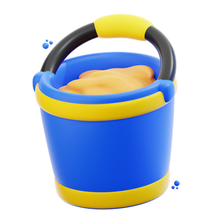 Sand Bucket  3D Icon