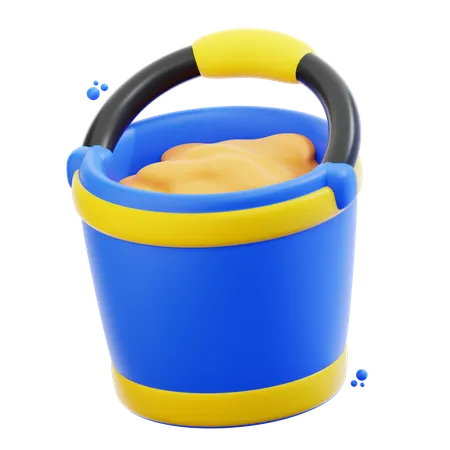 Sand Bucket  3D Icon