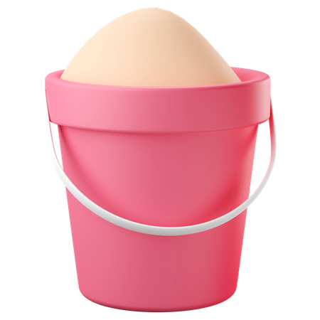 Sand bucket  3D Icon