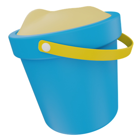 Sand Bucket  3D Illustration