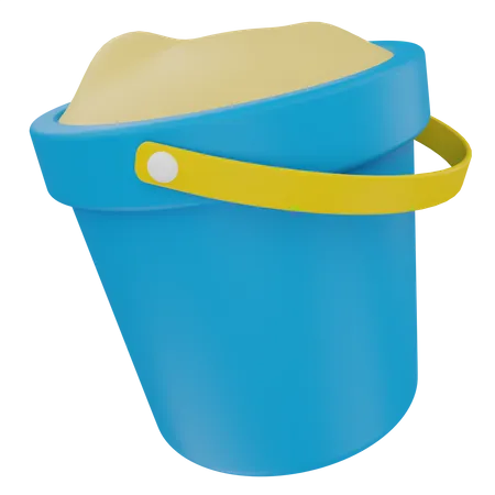 Sand Bucket  3D Illustration