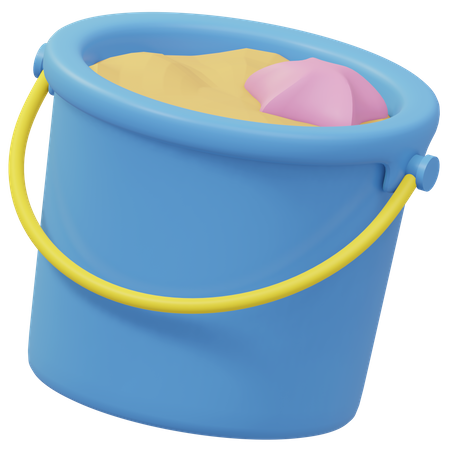 Sand Bucket  3D Illustration