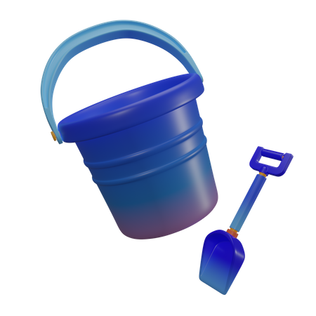 Sand Buckets  3D Icon