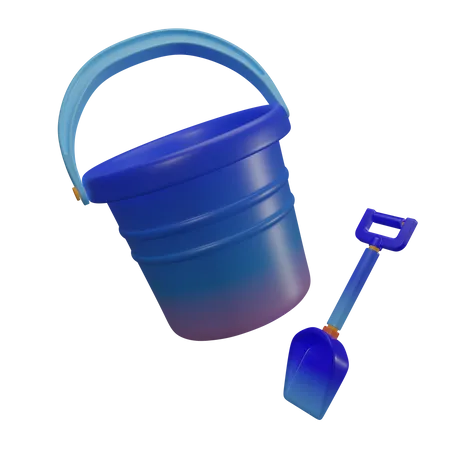 Sand Buckets  3D Icon